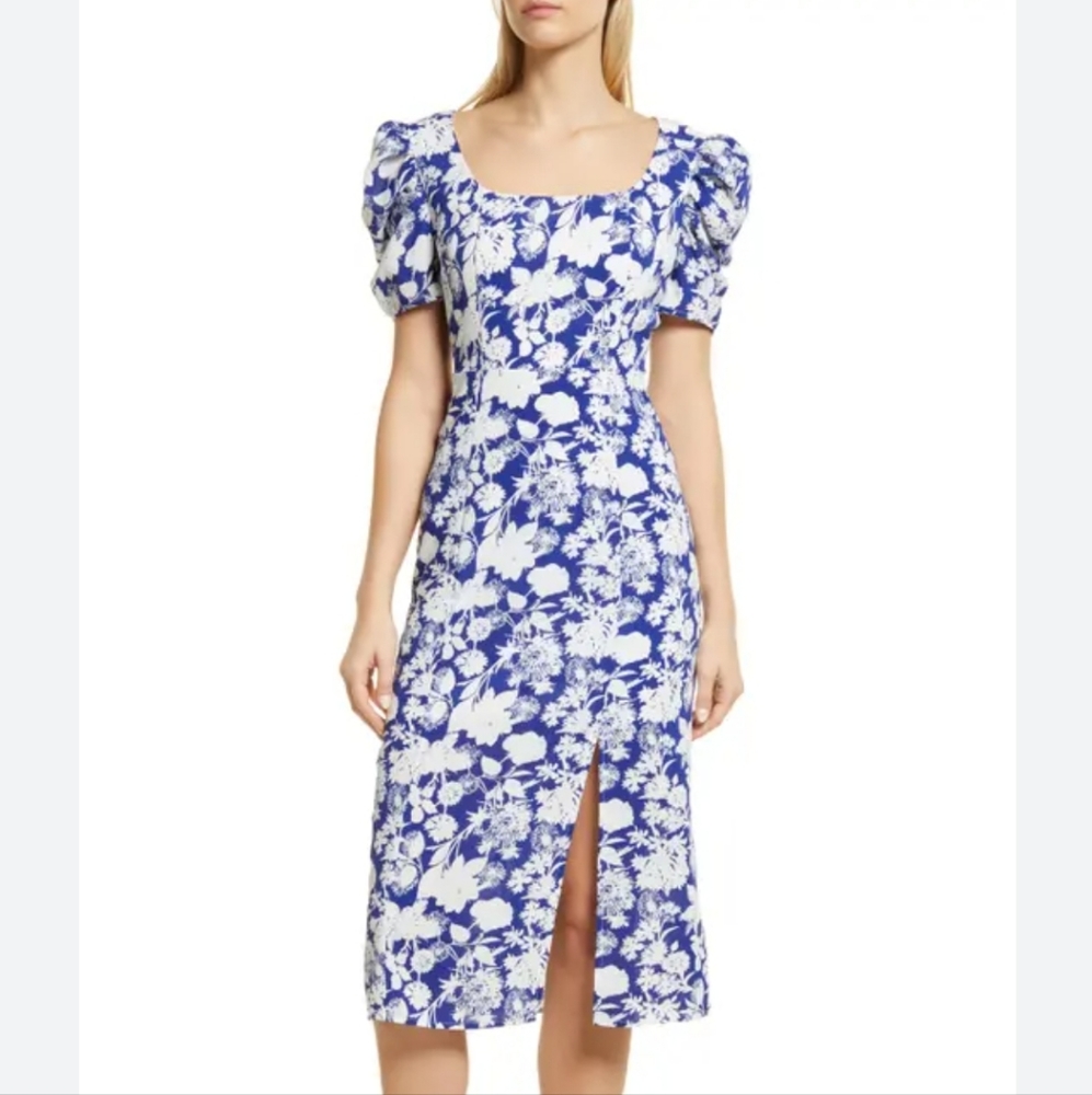 Sam Edelman Puff Sleeve Midi Dress